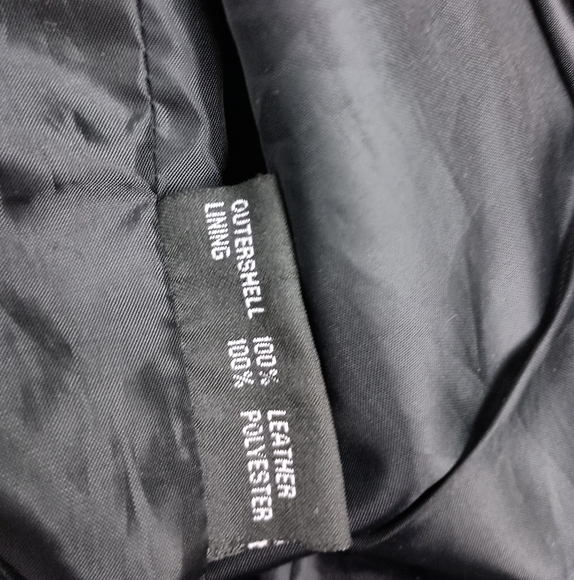 FIRST CLASSICS Preppy Biker Outdoors S Motorcycle Black Leather Jacket (#1,241) - Picture 2 of 10